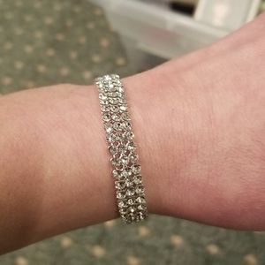Swarovski crystal tennis bracelet